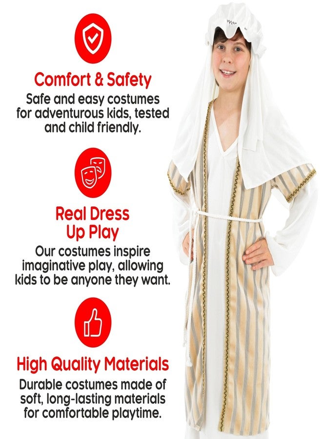 fun shack Shepherd Costume for Kids with Cane, Boys Shepherd Costume, Boys Bible Costumes, Nativity Costumes for Kids, Large - Image 3